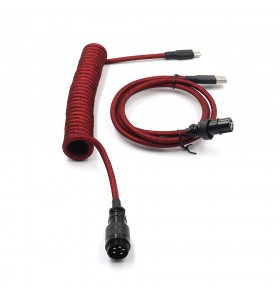  5PIN male GX16 Aviation plug to Type-c Spring and usb to 5pin gx16  female wire cable set red black 